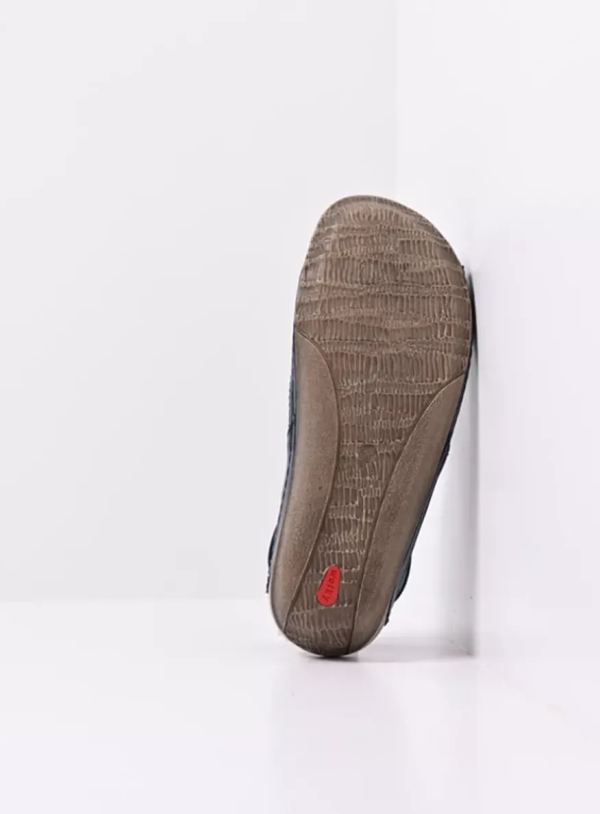 Alberta - denim leer