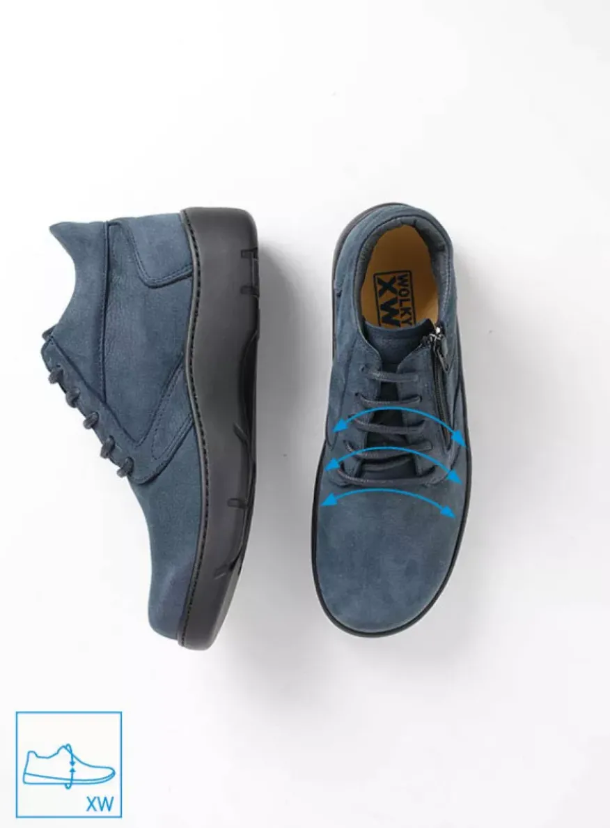 Annemarie XW - denim nubuck