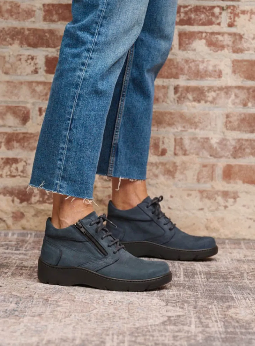 Annemarie XW - denim nubuck
