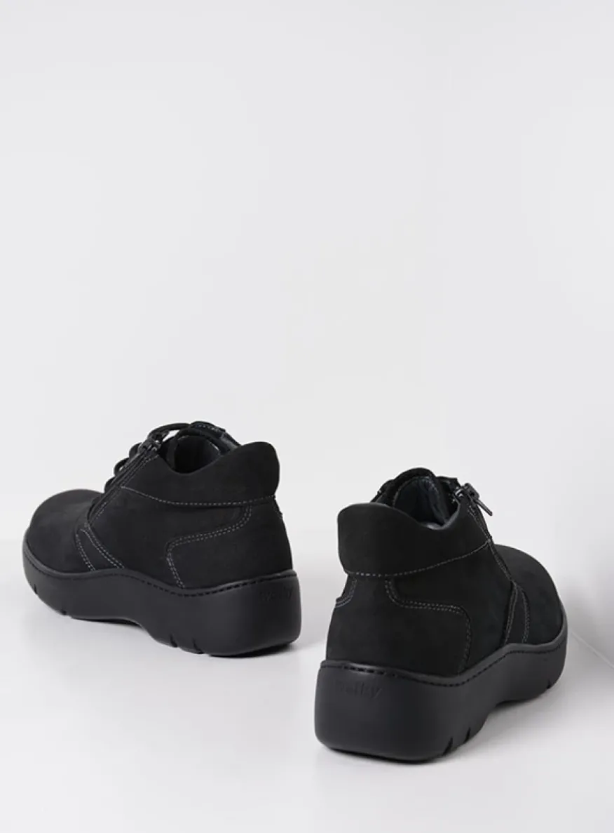 Annemarie XW - zwart nubuck
