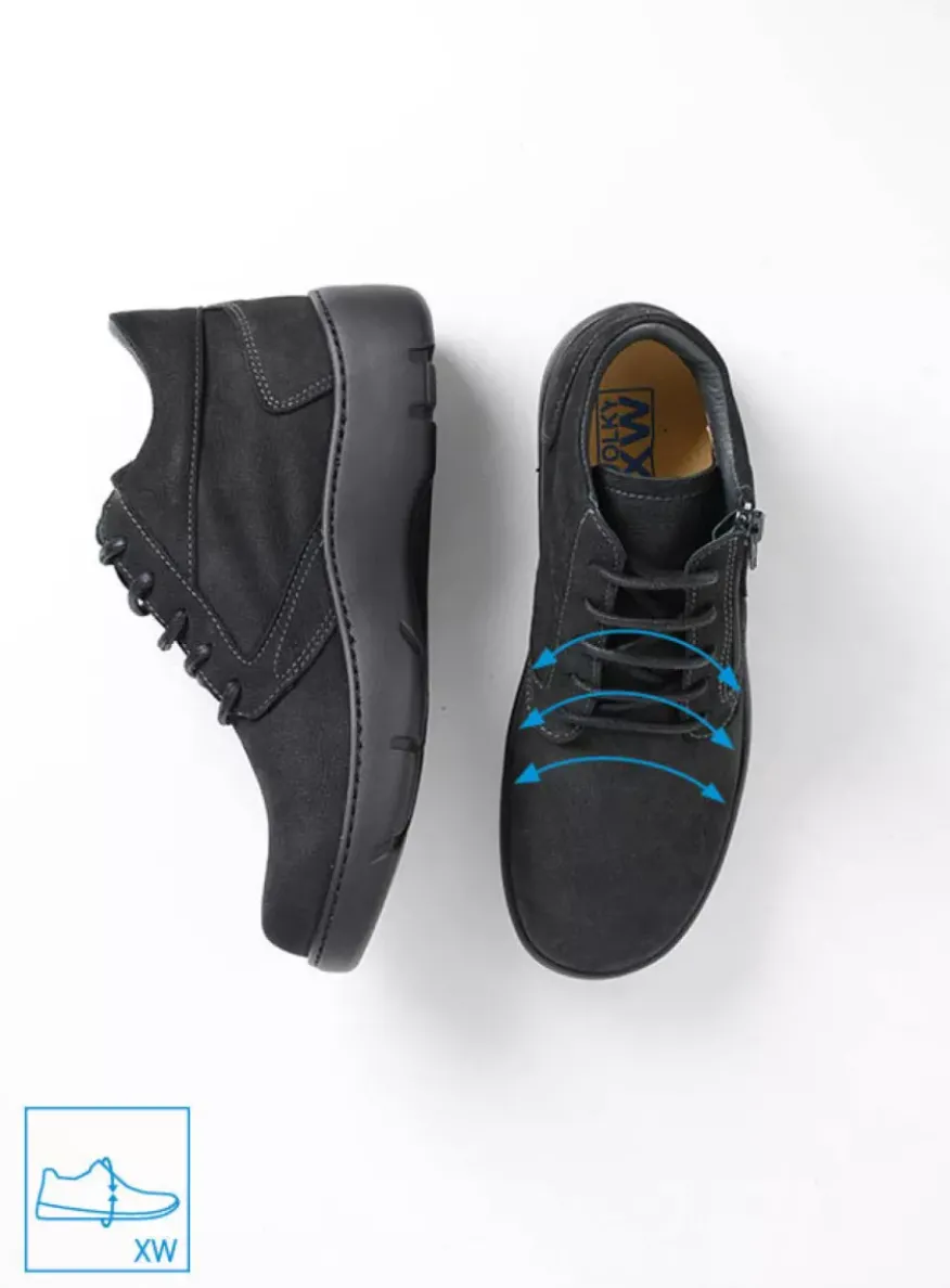 Annemarie XW - zwart nubuck