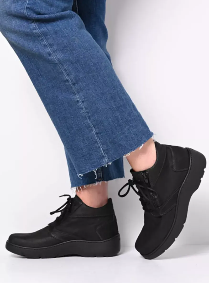 Annemarie XW - zwart nubuck