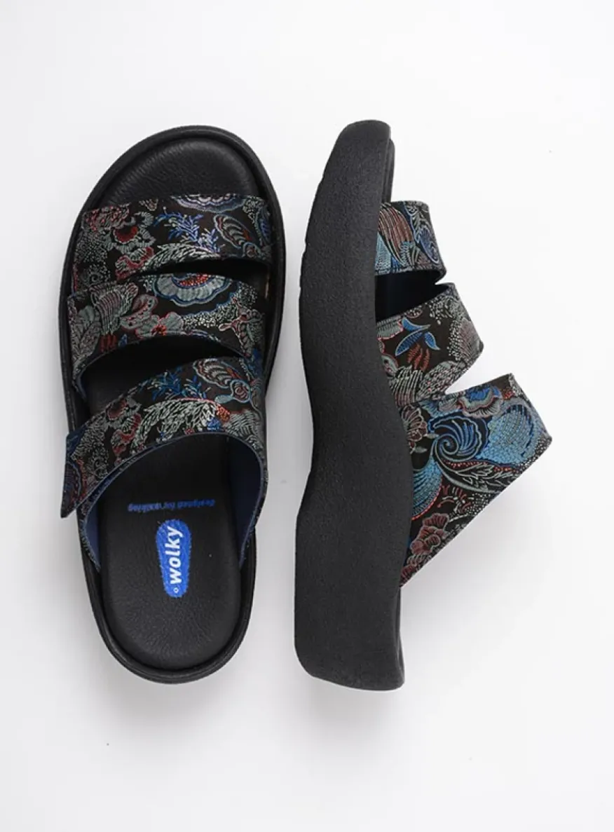 Aporia - zwart/blauw suede