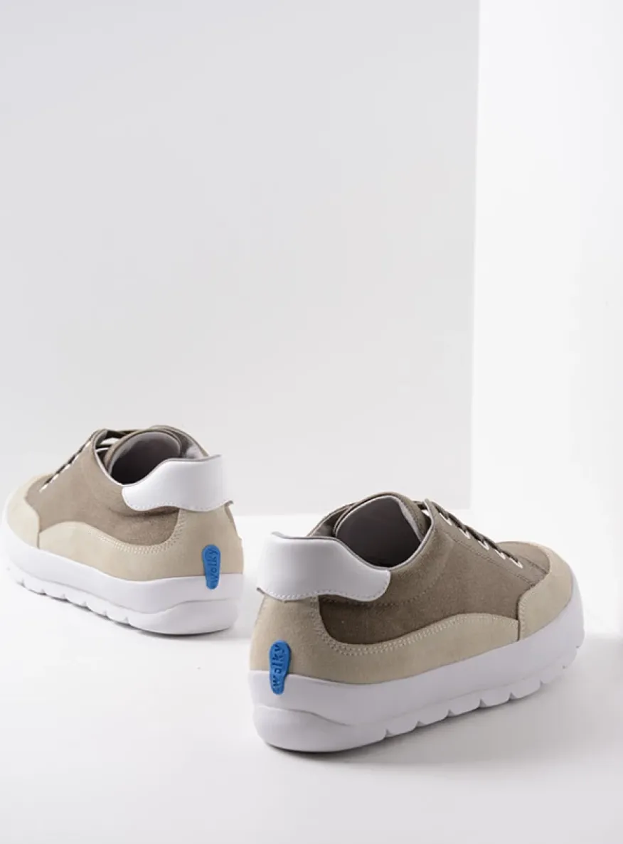 Babati - kaki canvas/suede