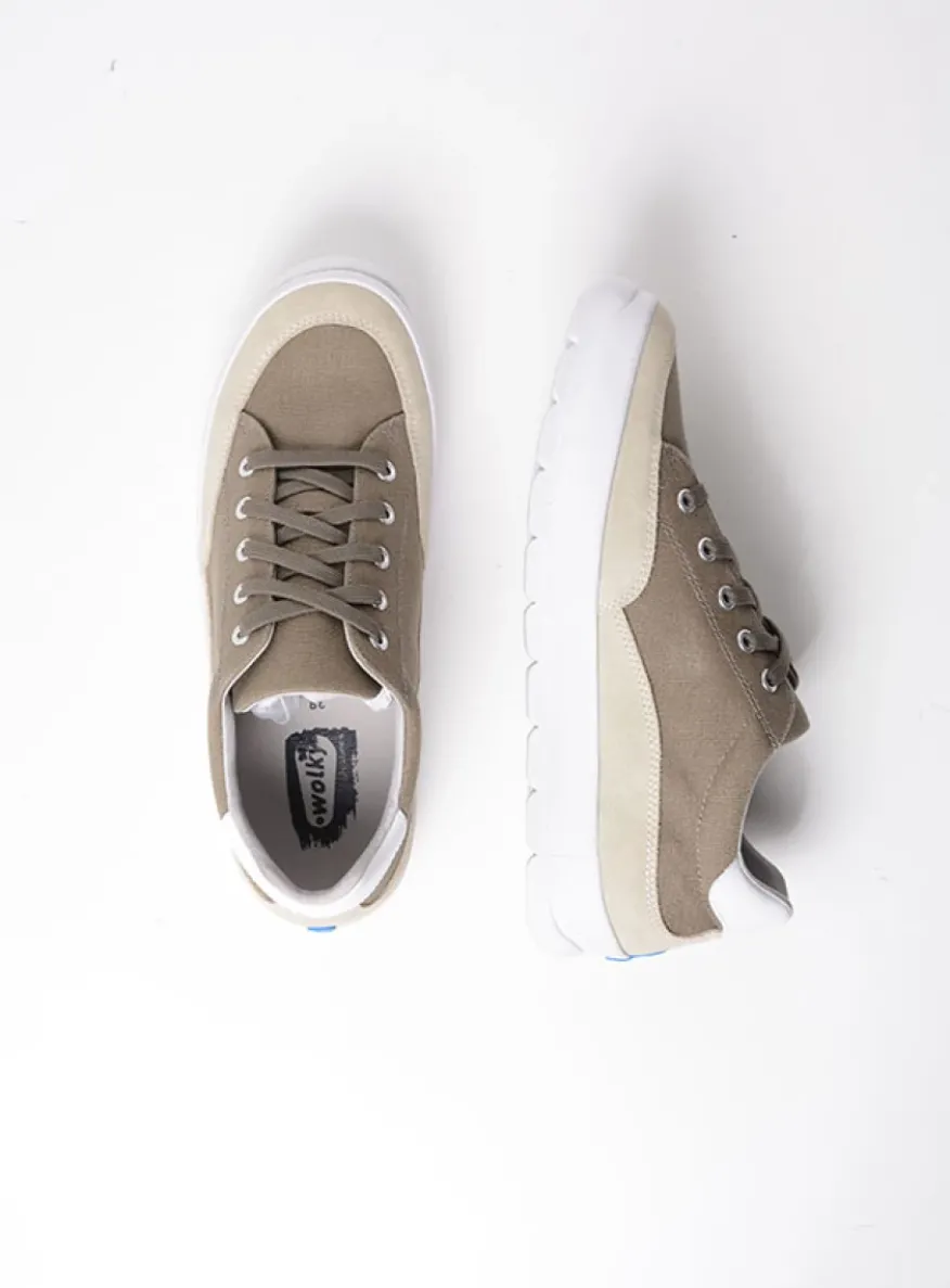 Babati - kaki canvas/suede
