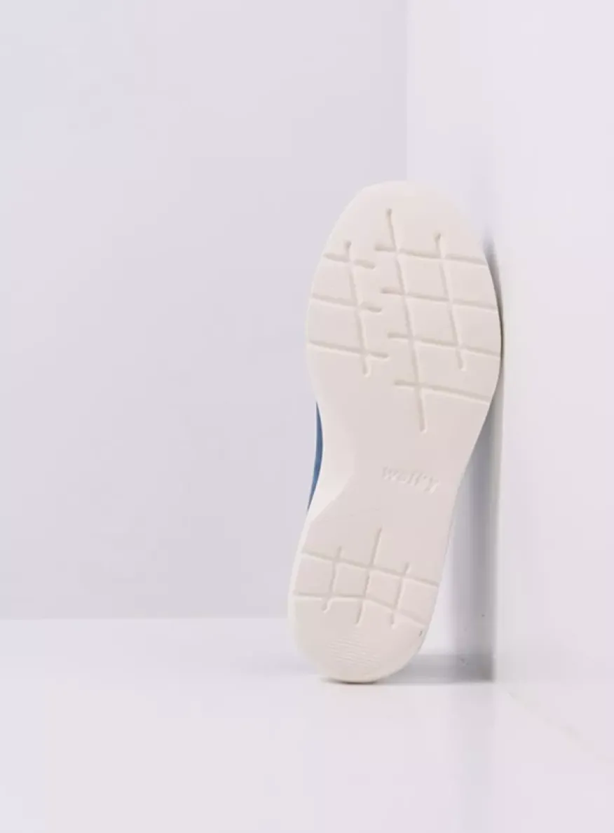 Blitz - blauw effectleer