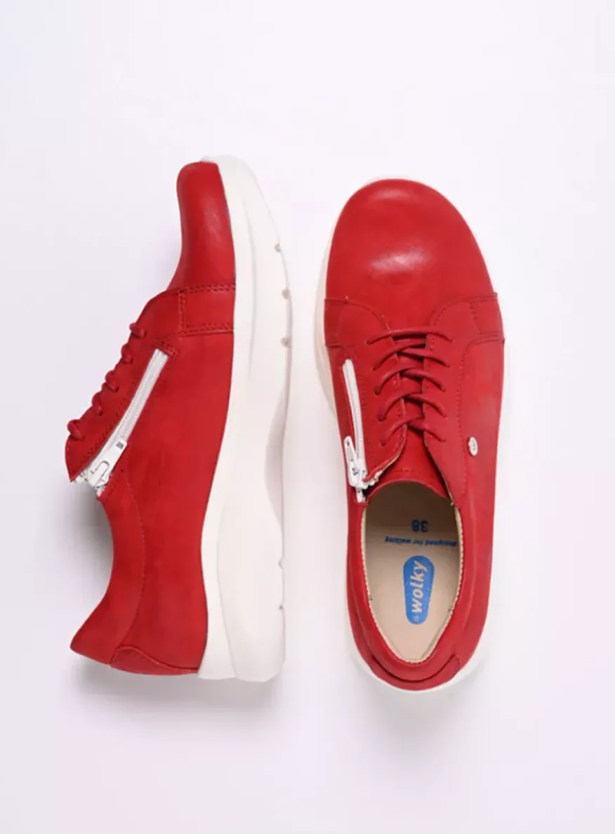 Blitz - rood effectleer