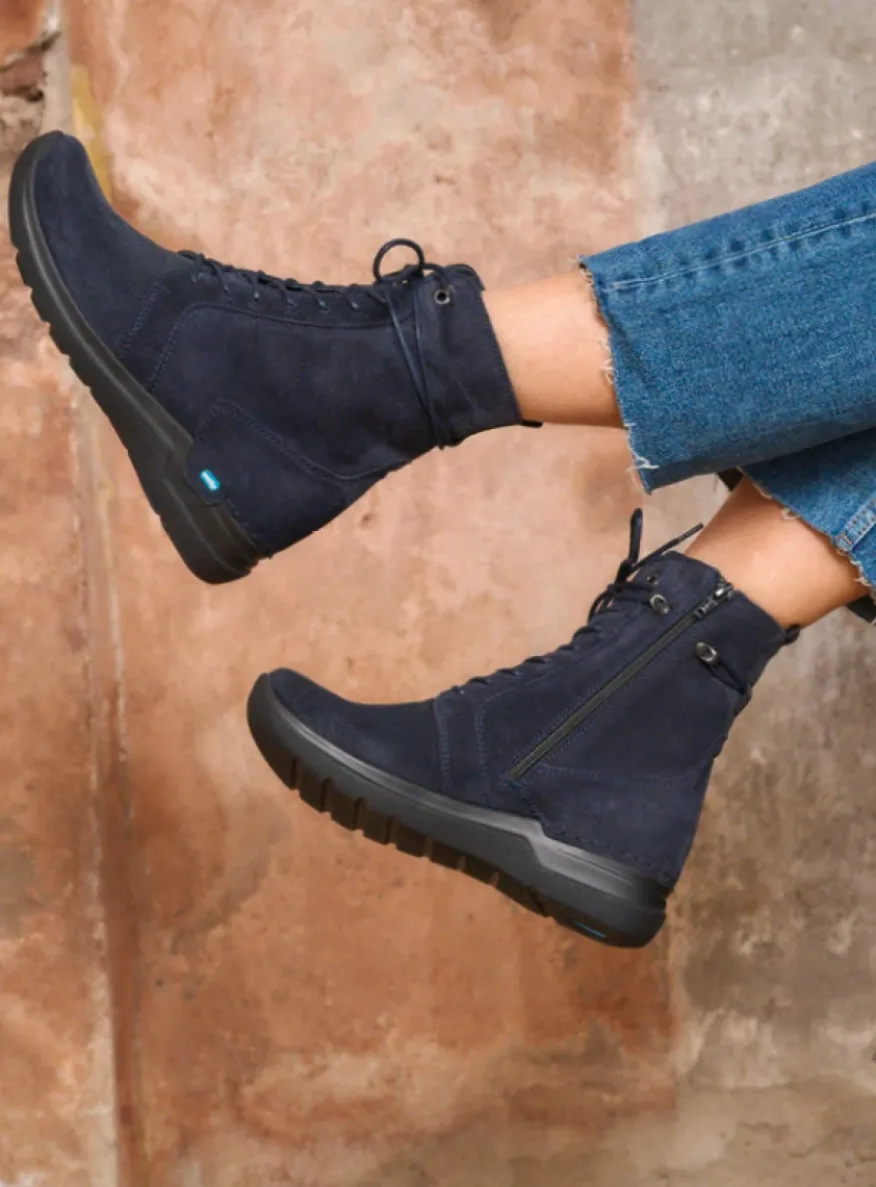 Bluff HV - blauw suede