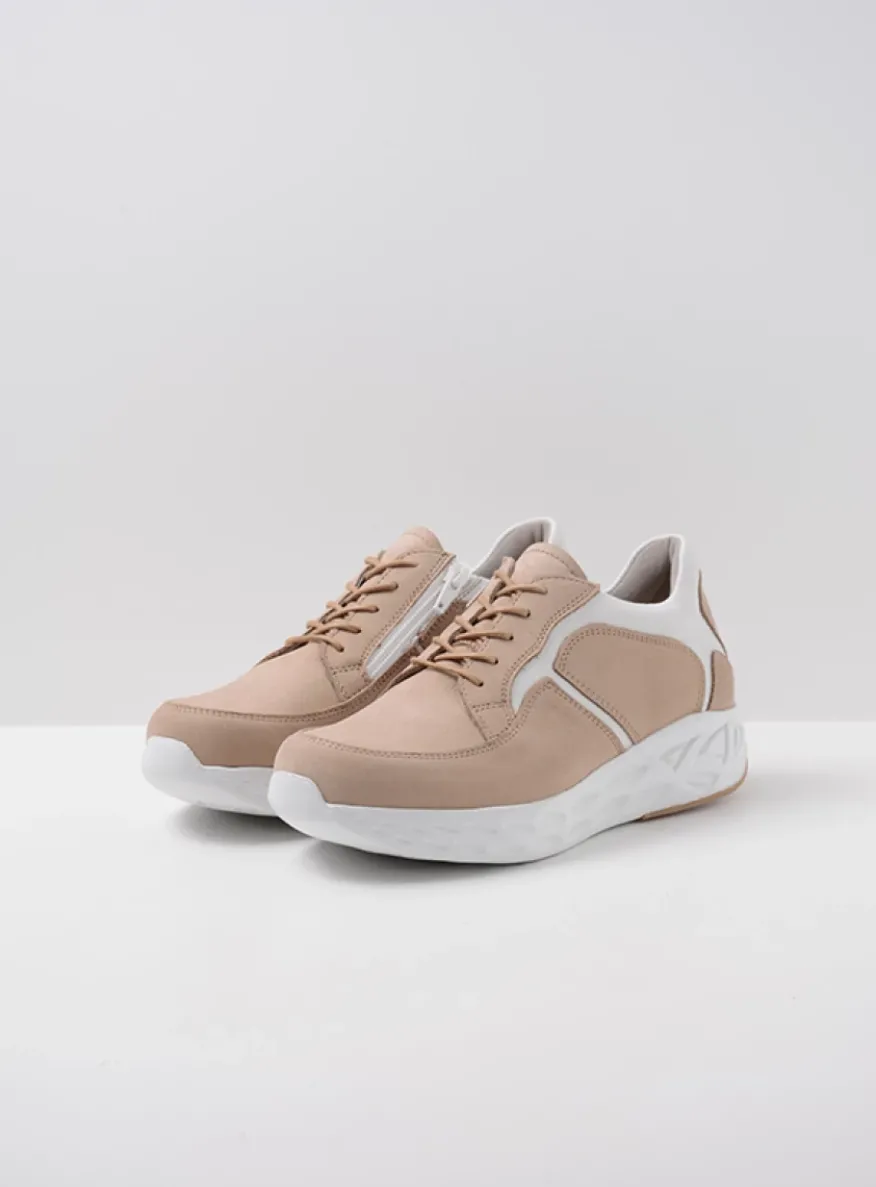 Bounce - beige-wit nubuck