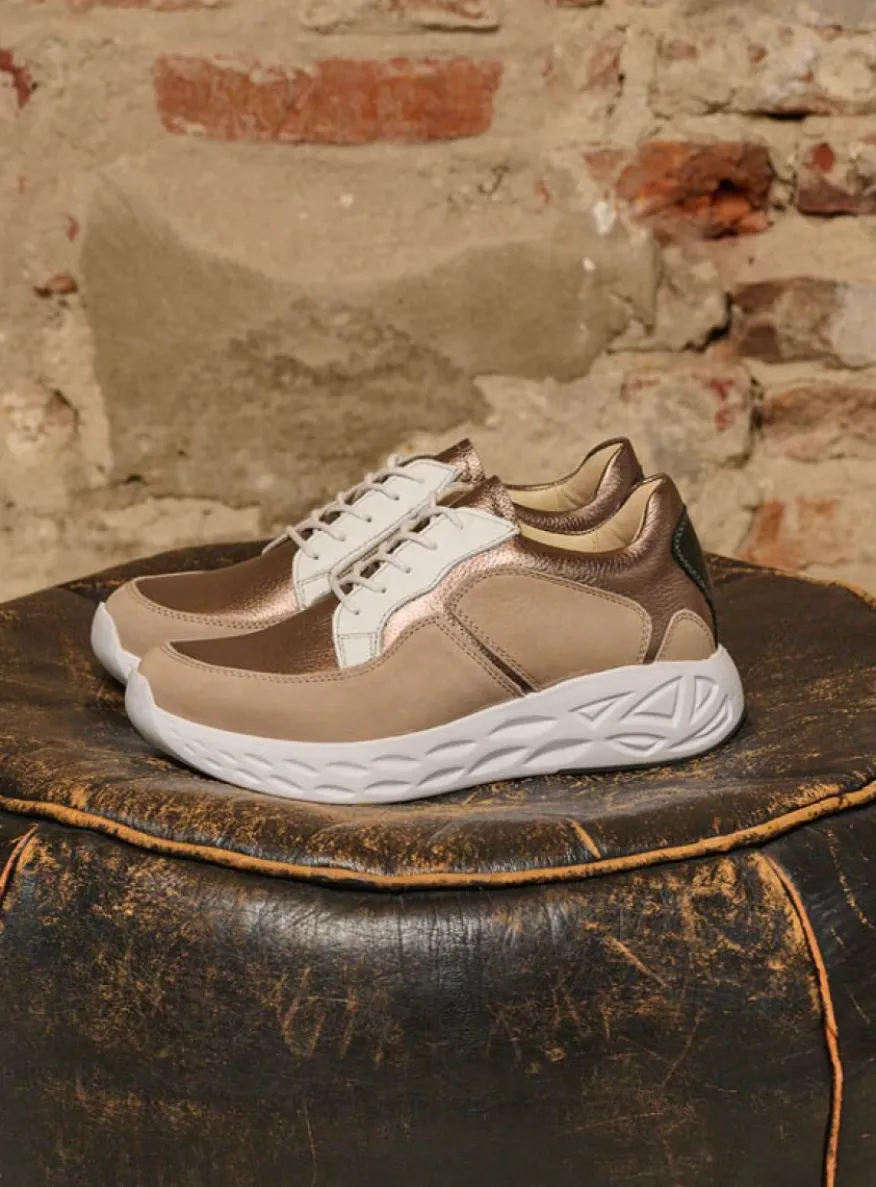 Bounce - safari/brons combi leer