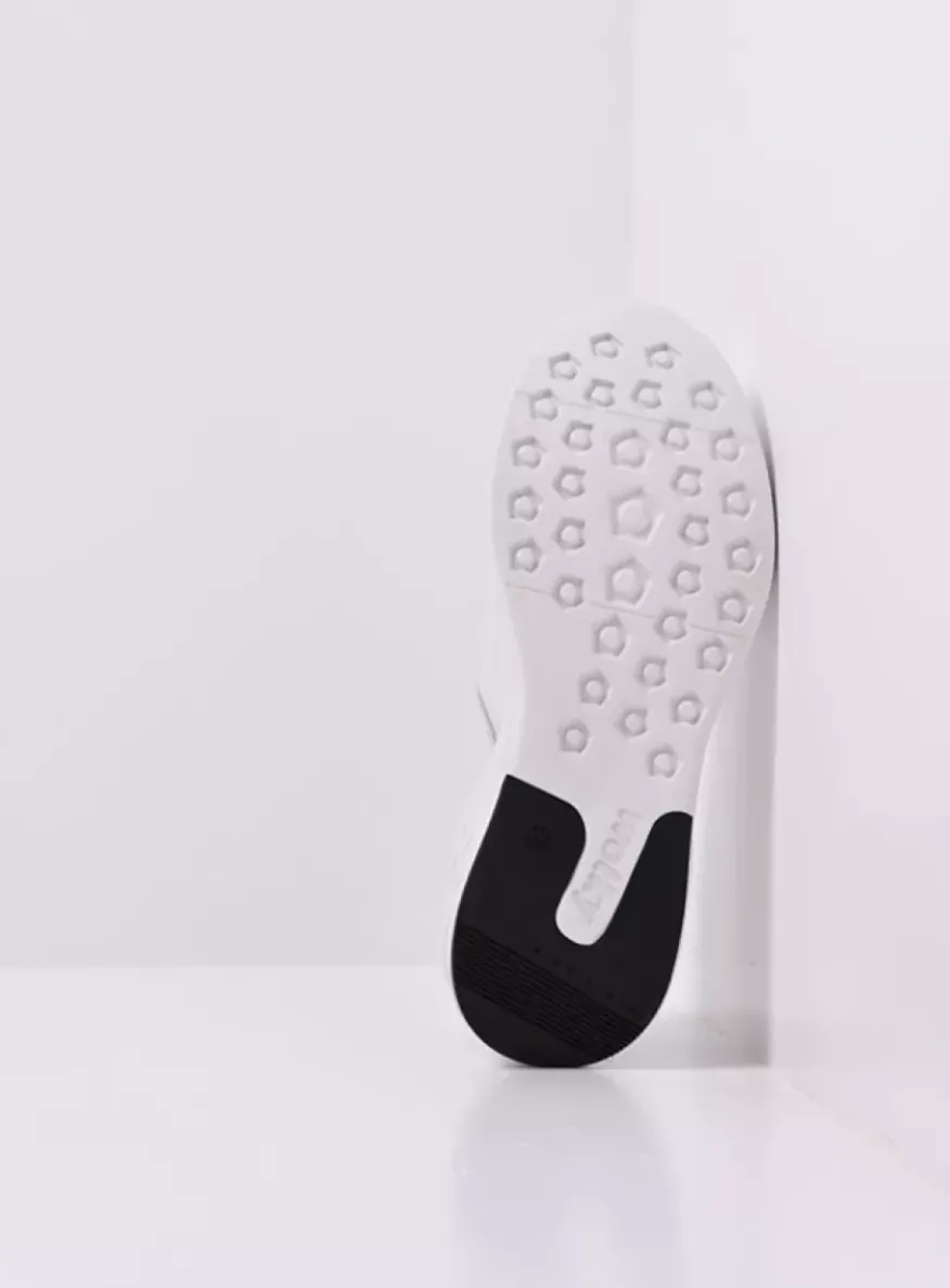 Bounce - wit/zilver leer