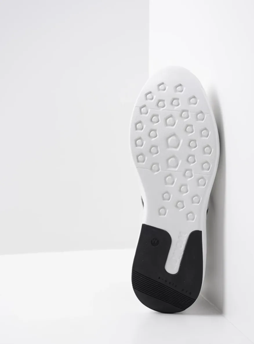 Bounce - wit/zwart leer