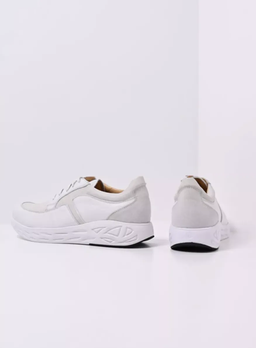 Bounce Men S2F - wit/gebroken wit combi stretch