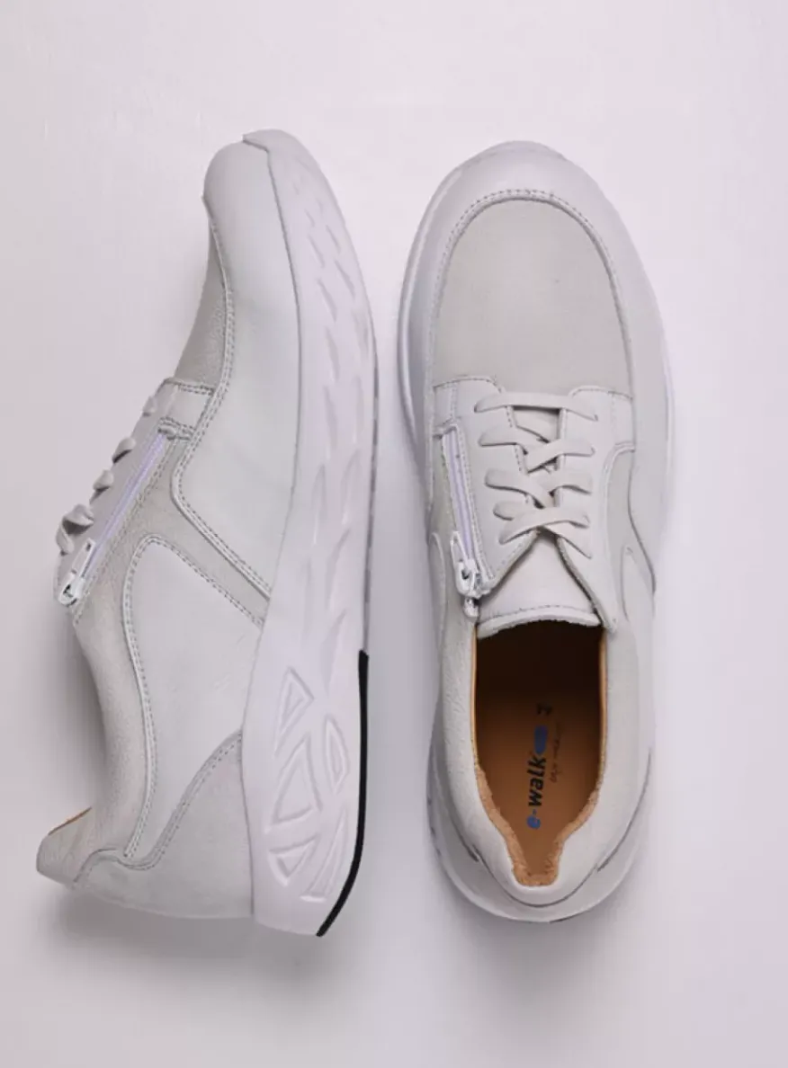 Bounce Men S2F - wit/gebroken wit combi stretch