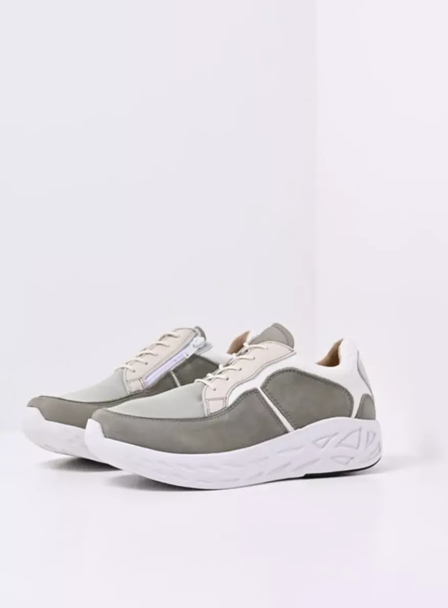 Bounce S2F - grijsgroen stretchleer