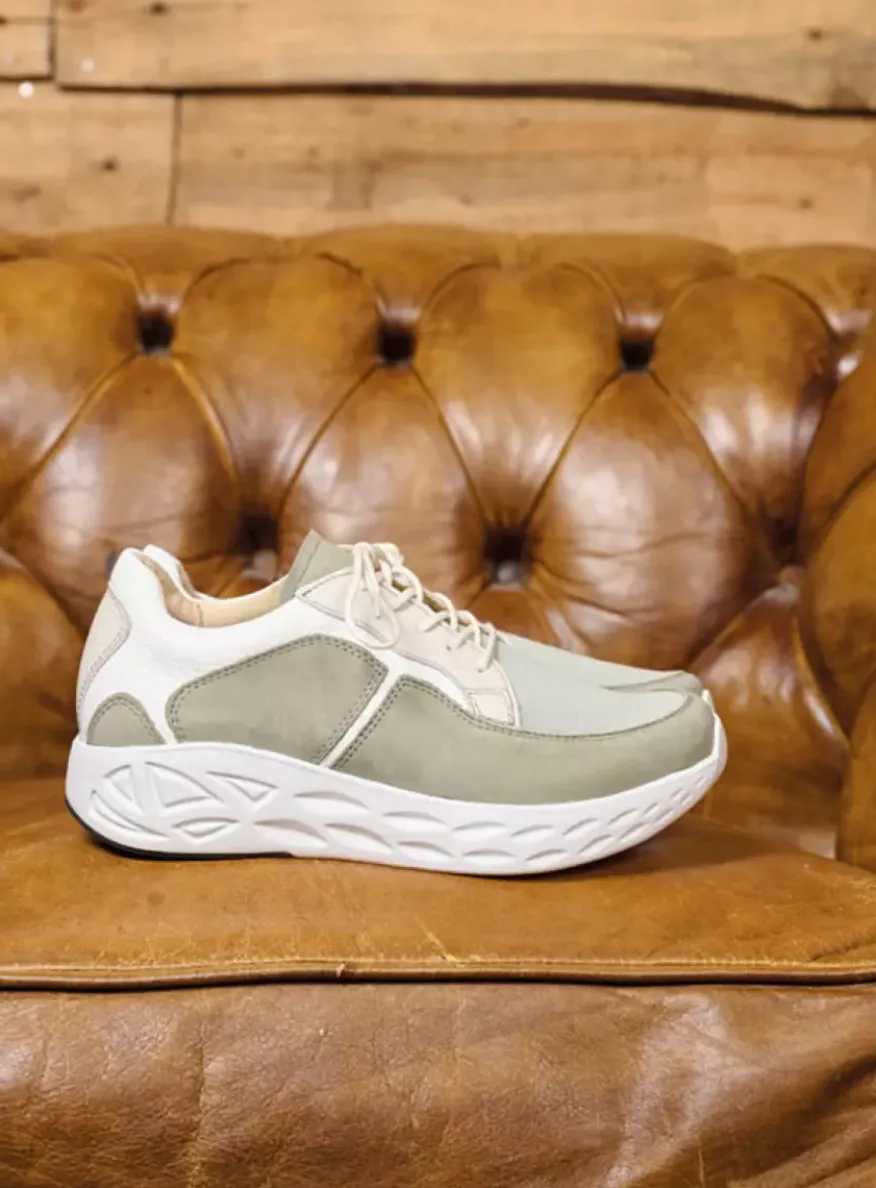 Bounce S2F - grijsgroen stretchleer