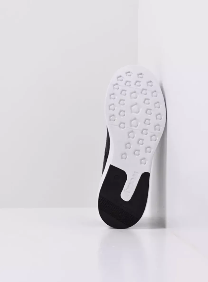 Bounce S2F - zwart/wit combi stretch leer