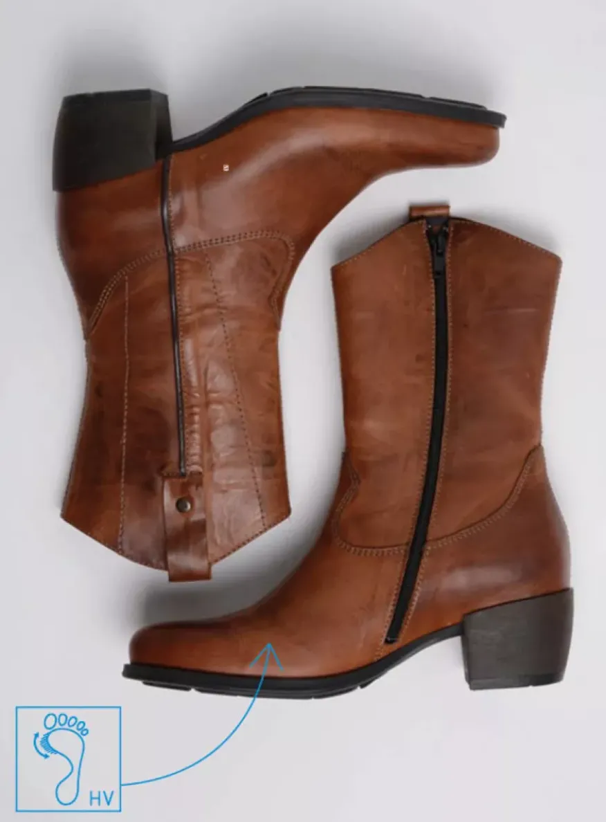 Caprock HV - cognac leer