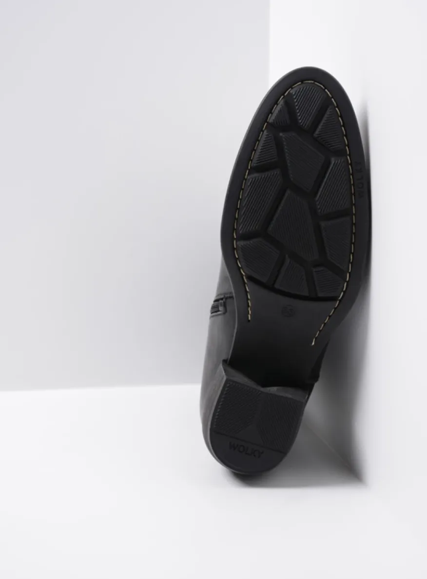 Caprock HV - zwart leer