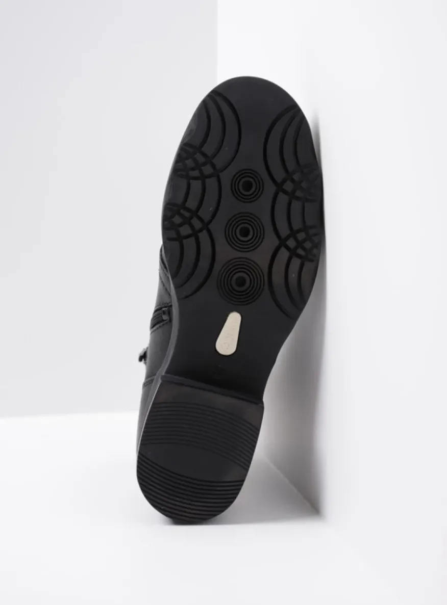 Center XW - zwart leer