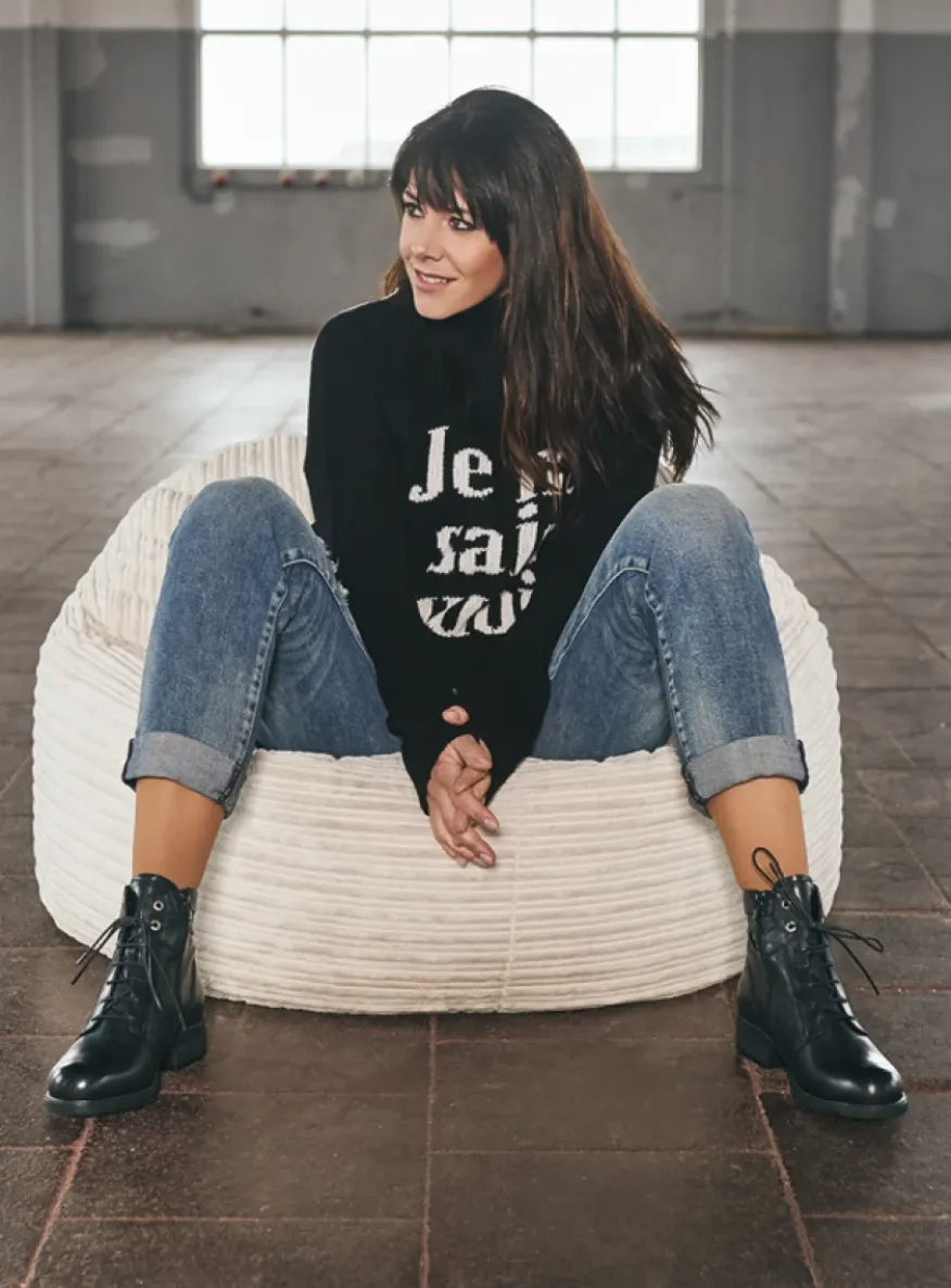 Center XW - zwart leer