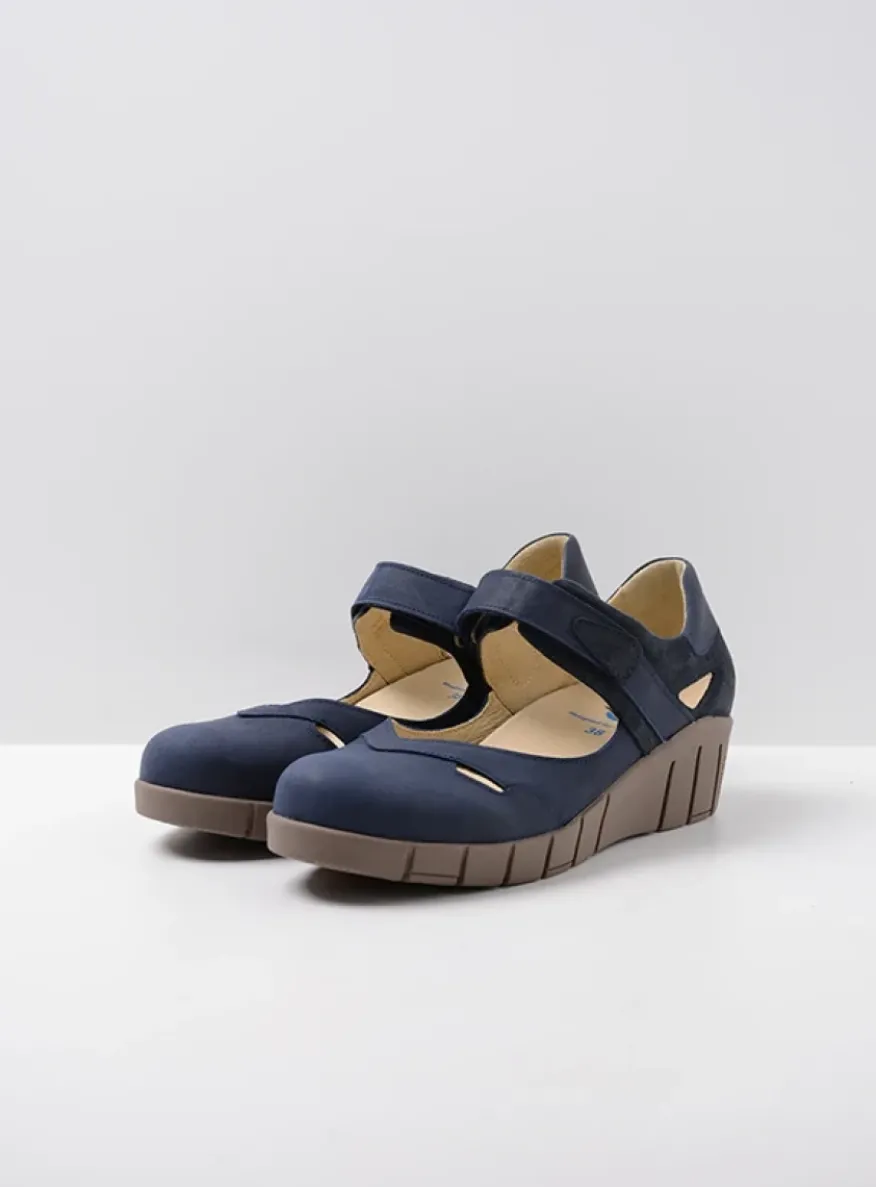 Charlotte - blauw zomer nubuck