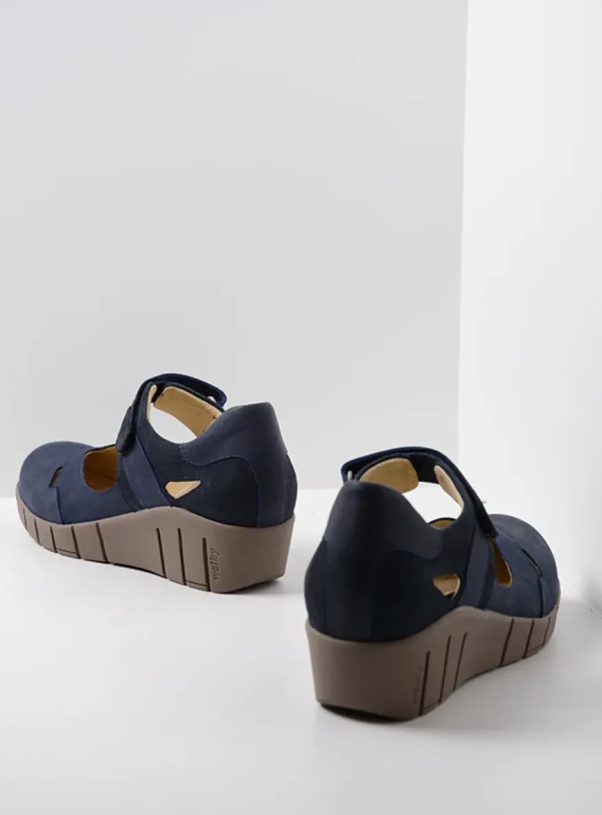 Charlotte - blauw zomer nubuck