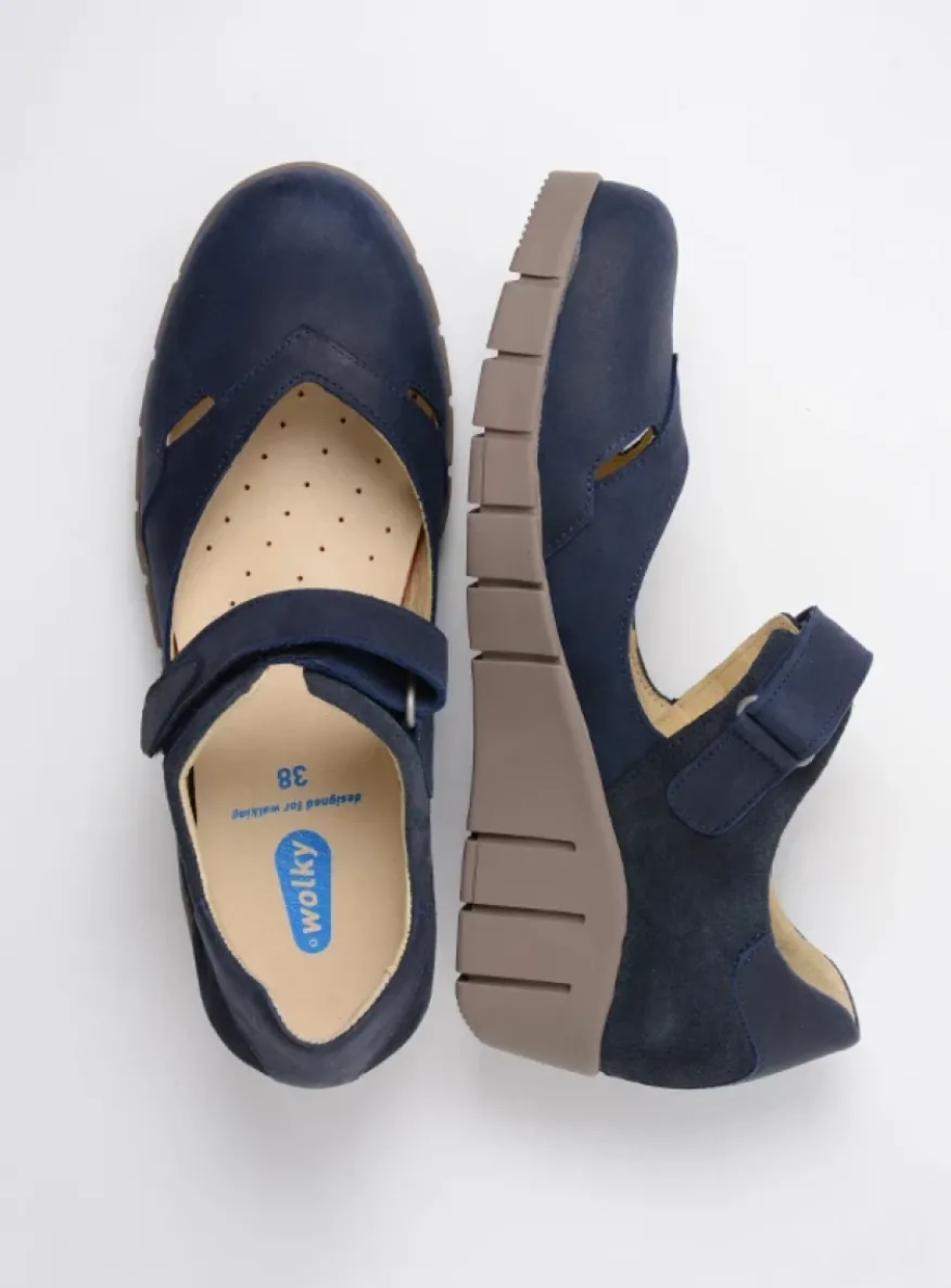Charlotte - blauw zomer nubuck