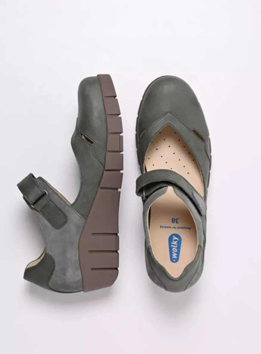 Charlotte - saliegroen nubuck