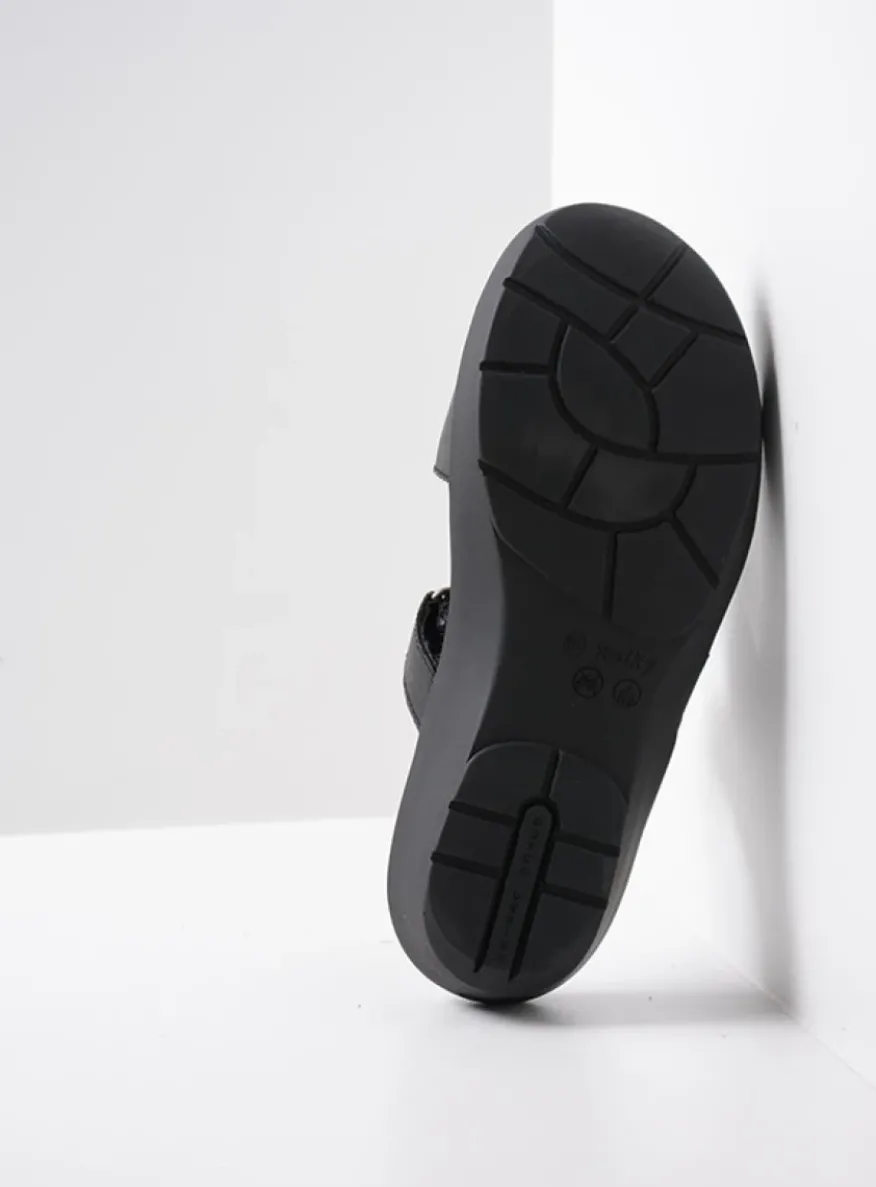 Collins - zwart leer