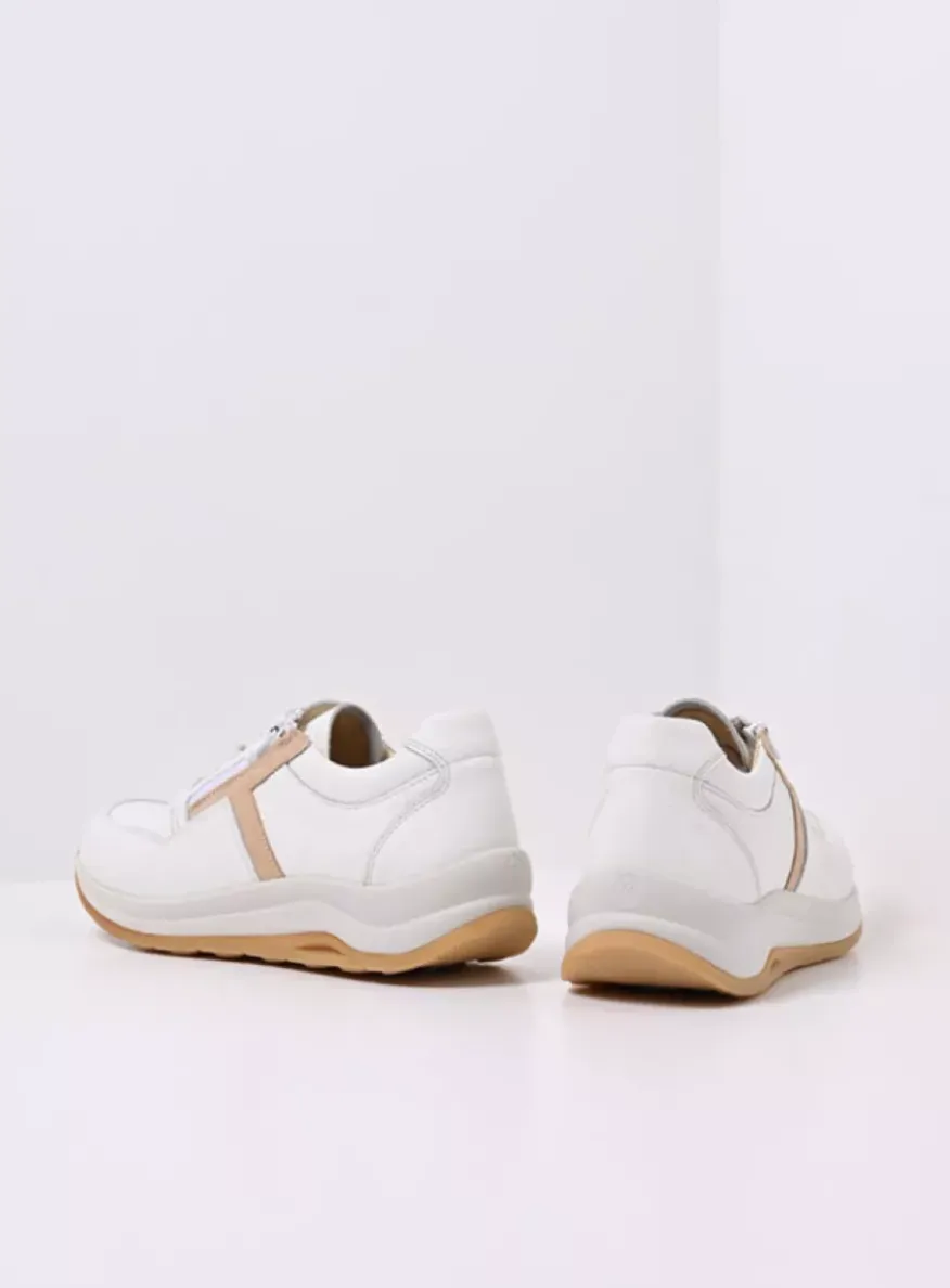 Comrie - wit/beige leer