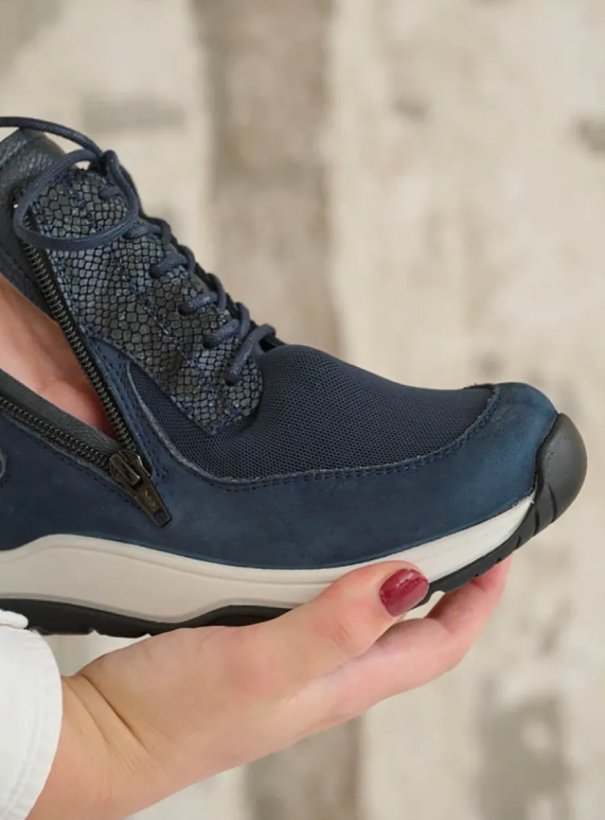 Crown S2F - blauw stretchleer