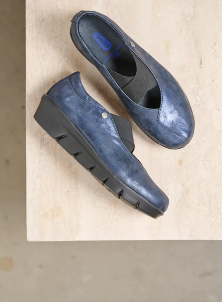 Cursa - marineblauw metallic nubuck