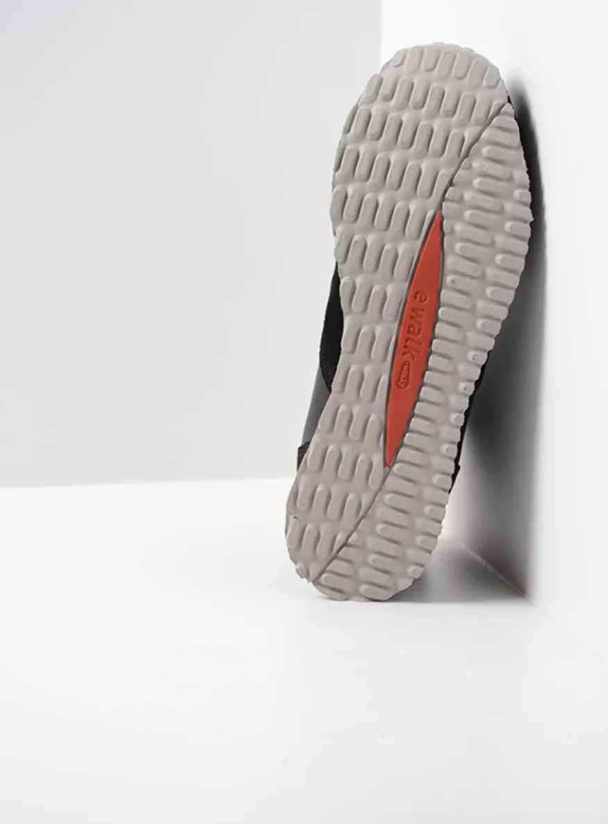 e-Boot - zwart combi leer