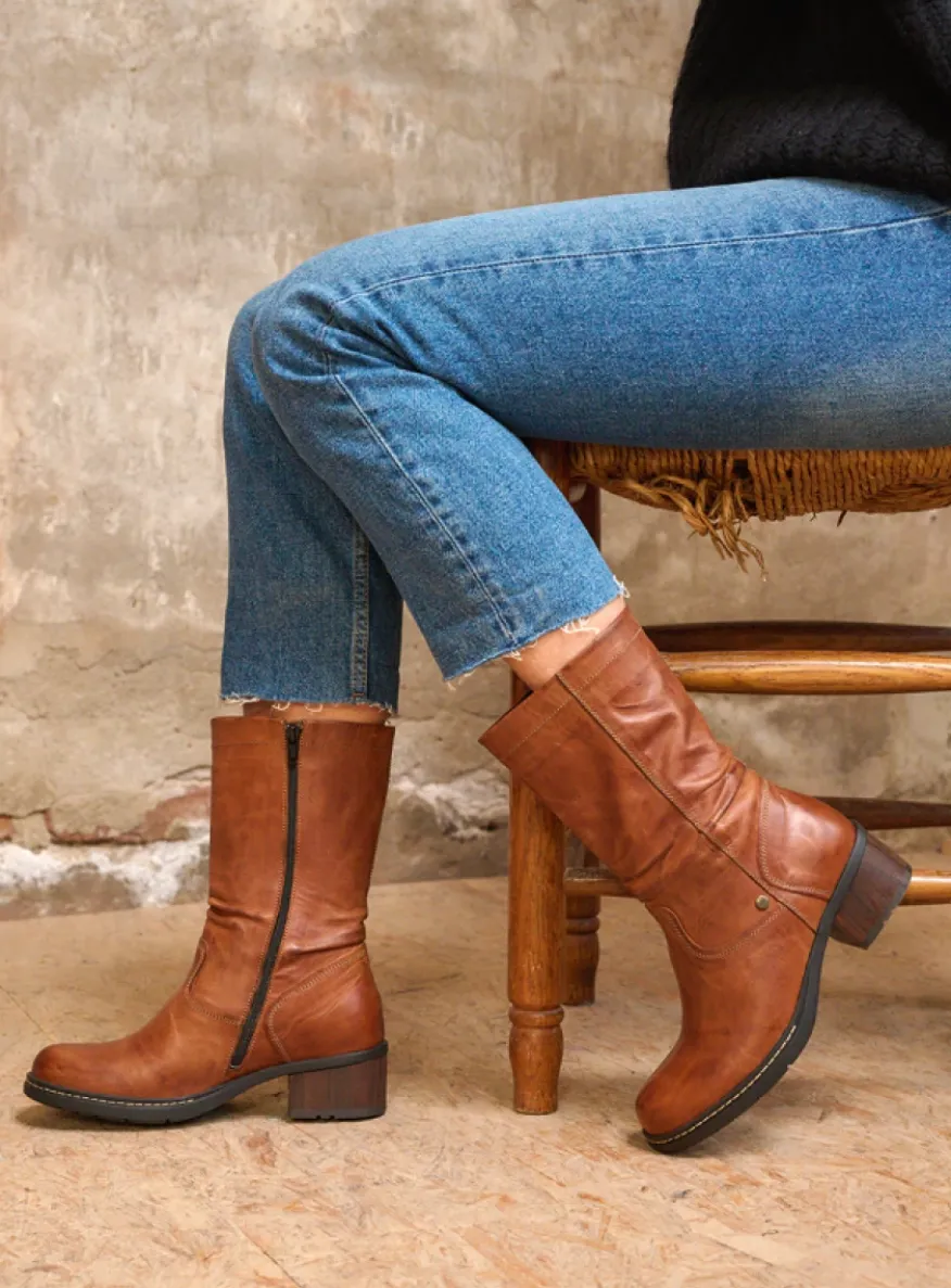 Edmonton - cognac leer