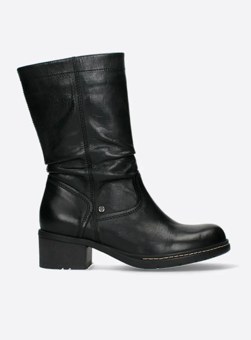 Edmonton - zwart gepoetst leer