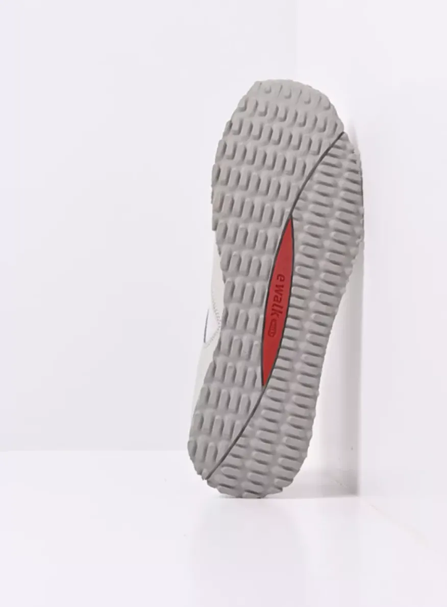 e-Go Men - wit combi stretch leer