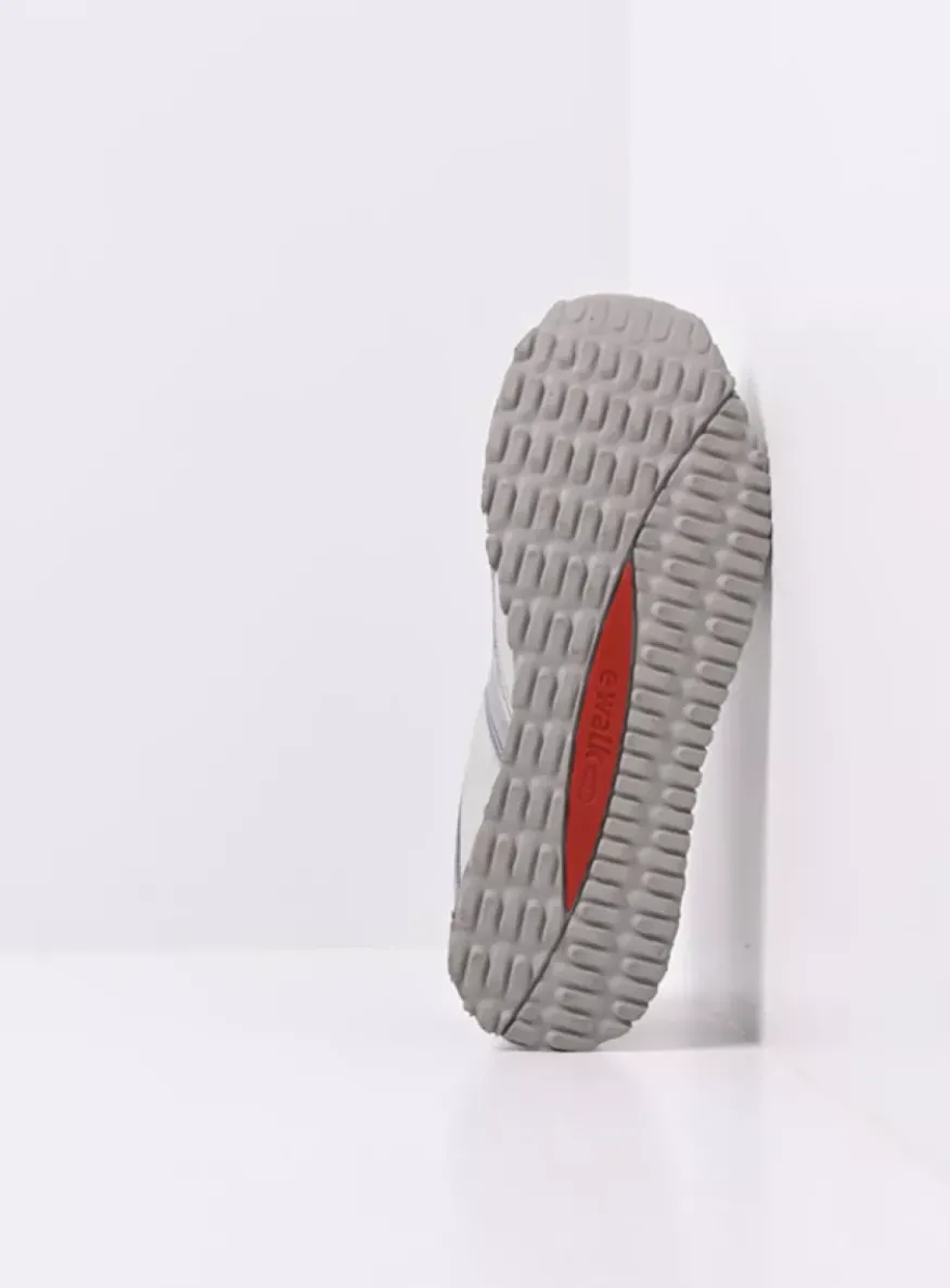 e-Go S2F - blauw combi stretch leer