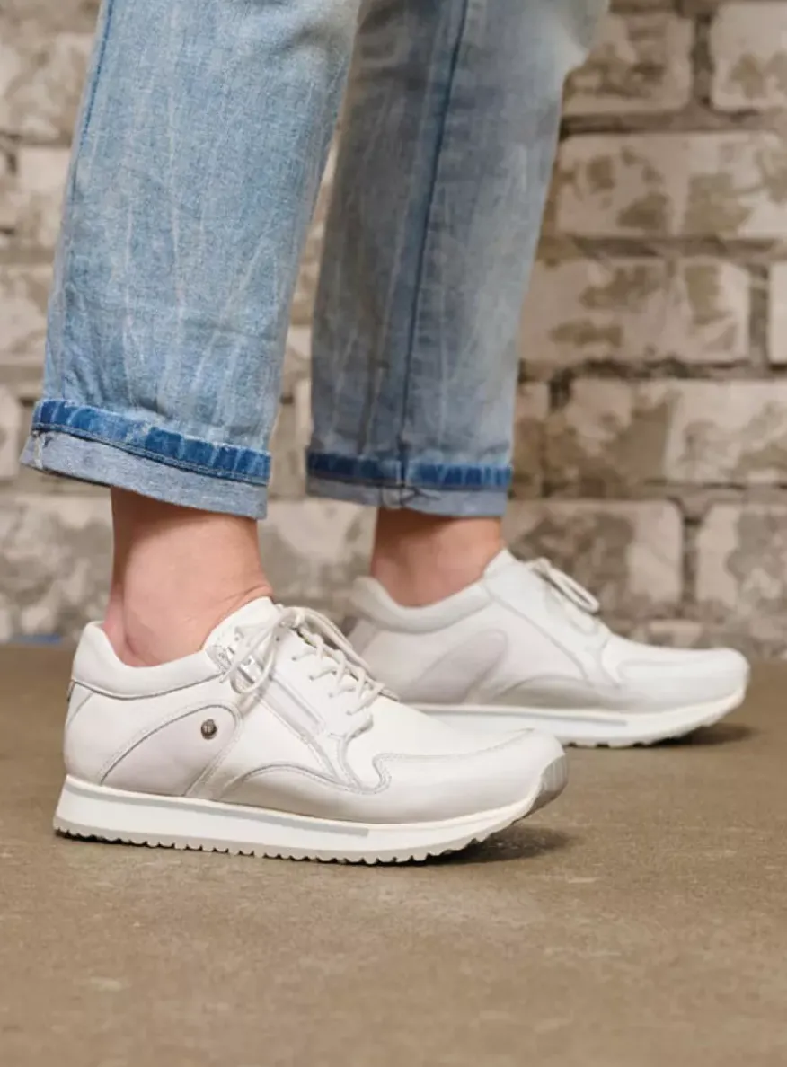 e-Go S2F - wit combi stretch leer