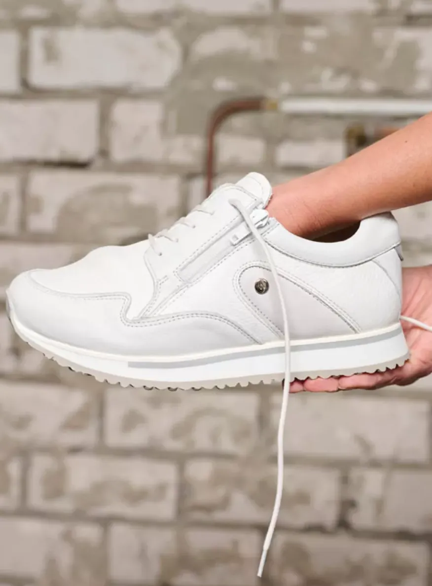 e-Go S2F - wit combi stretch leer