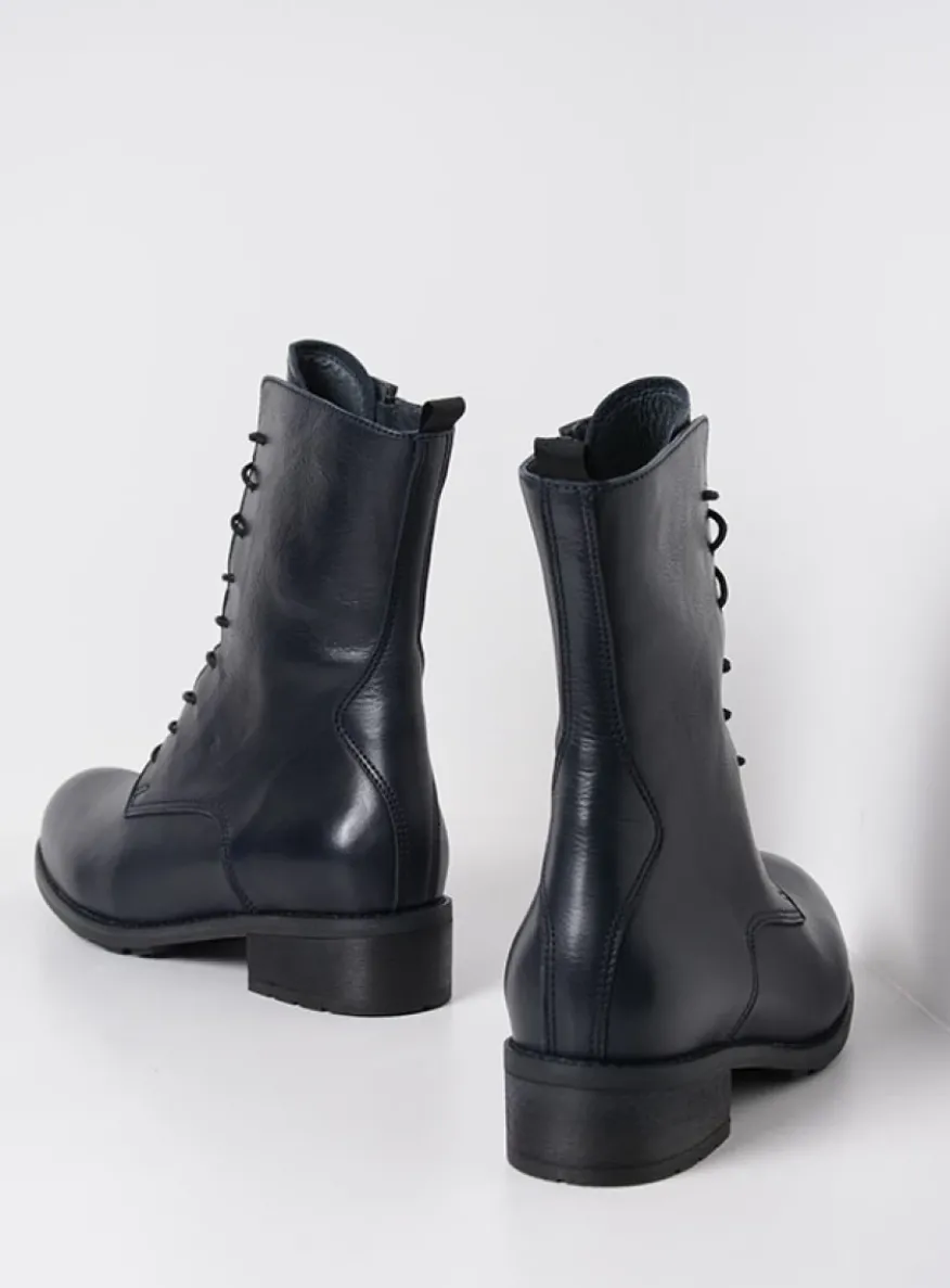 Emery HV - blauw leer