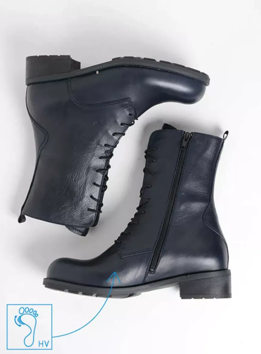 Emery HV - blauw leer