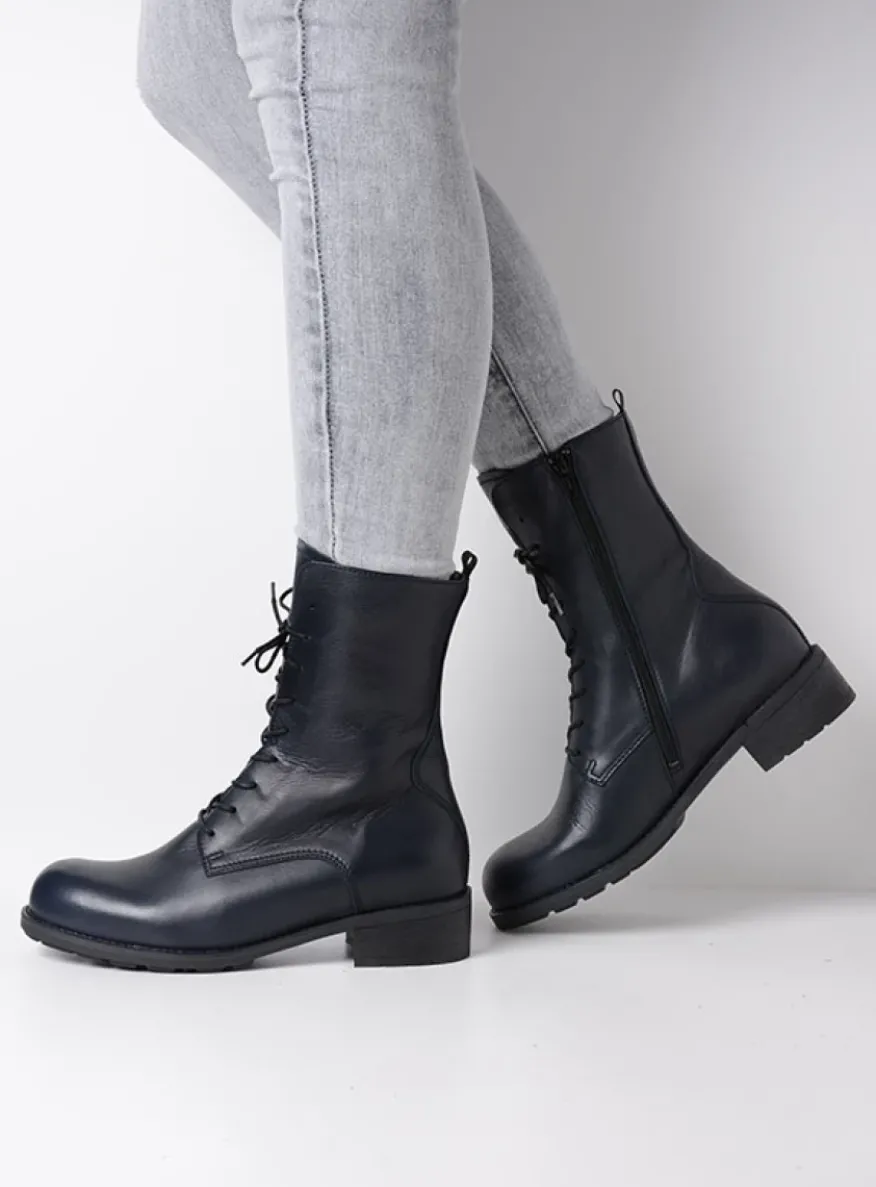 Emery HV - blauw leer