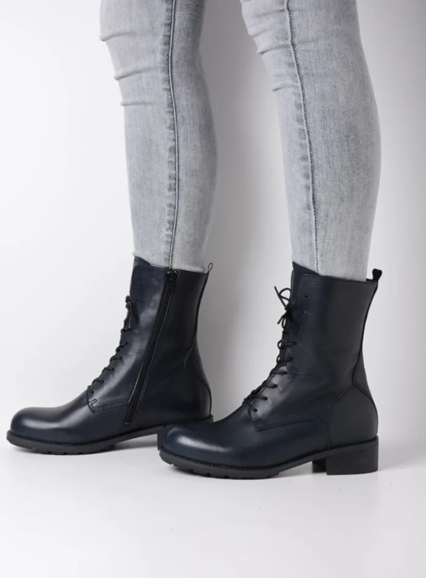 Emery HV - blauw leer