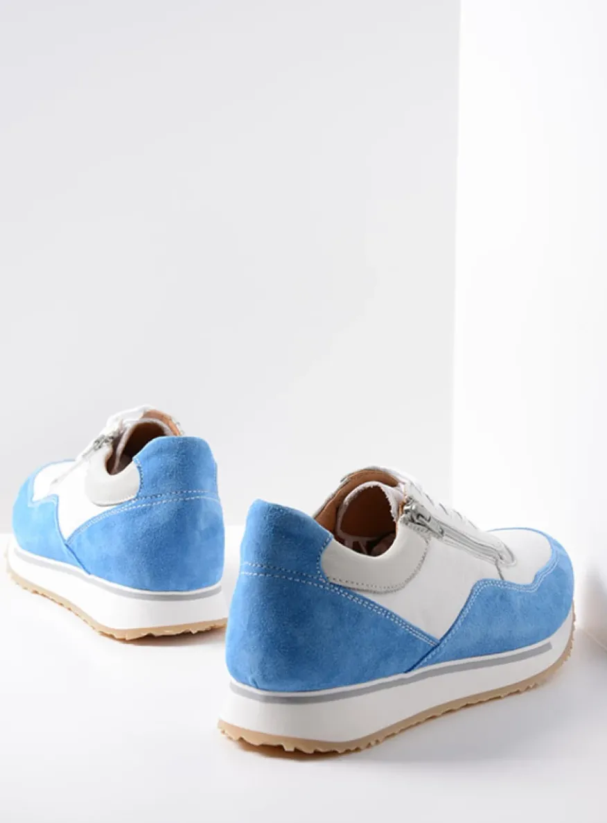 e-Runner - combi wit leer