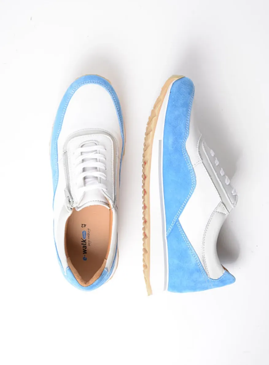 e-Runner - combi wit leer