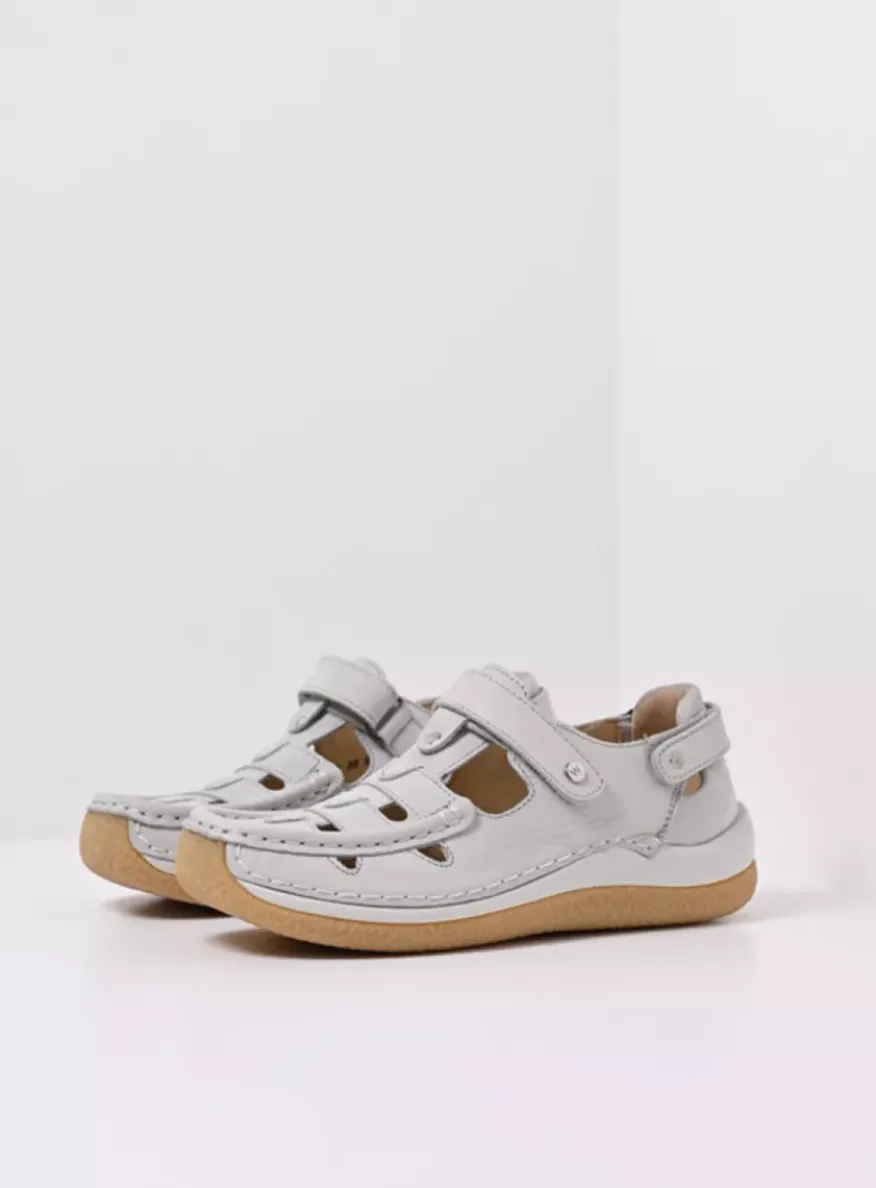 Esperanza - gebroken wit effectleer