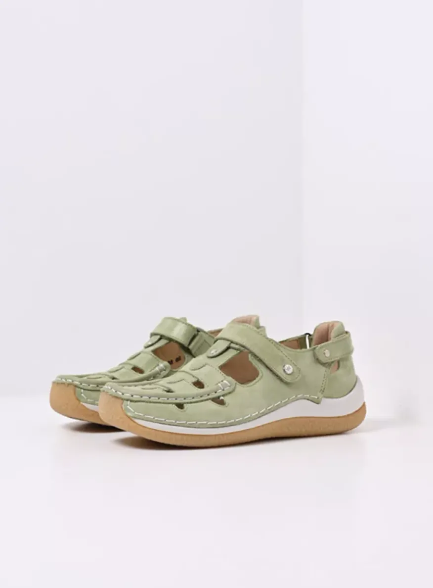 Esperanza - lichtgroen effectleer