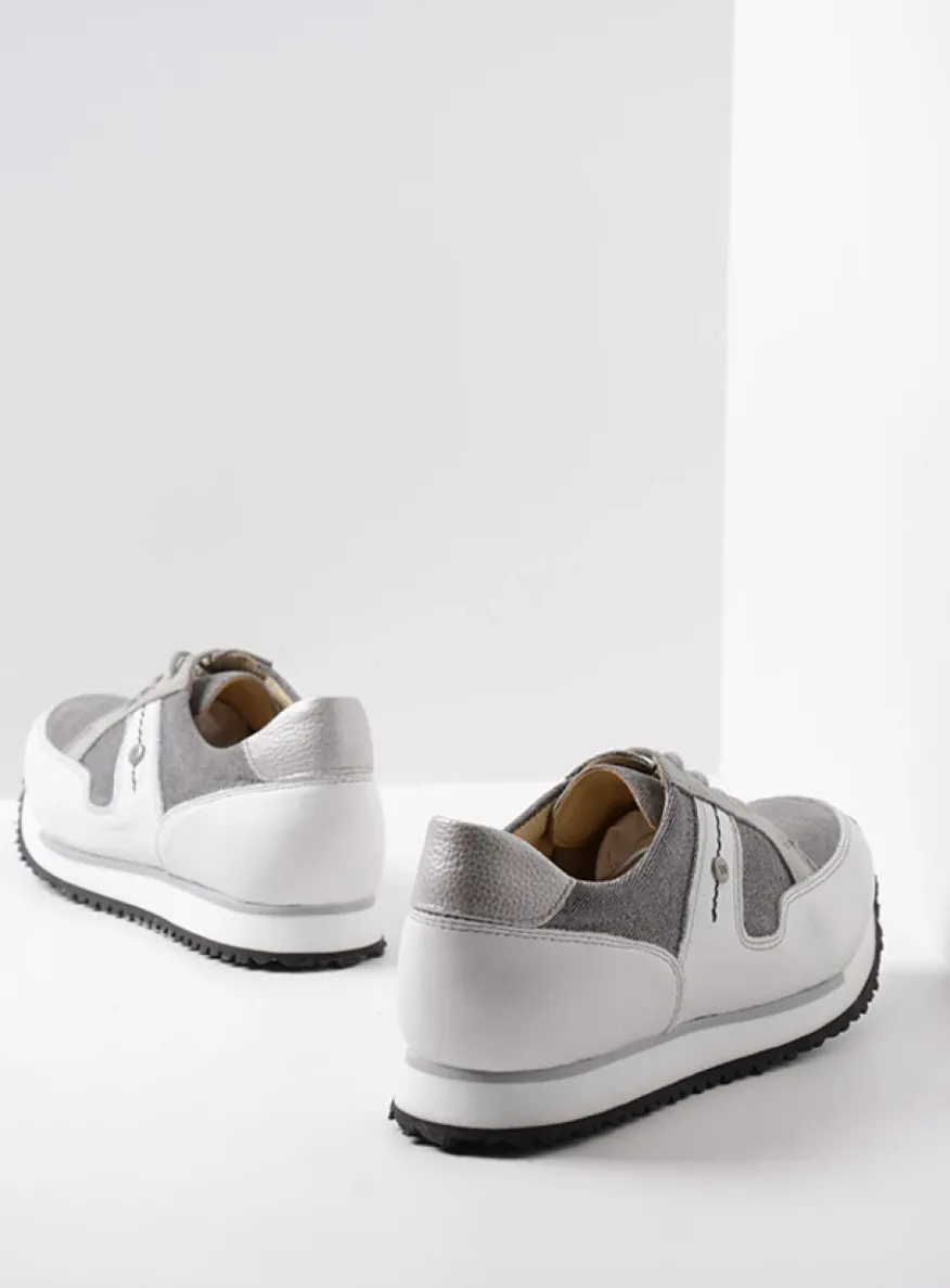 e-Walk - grijs/jeans leer