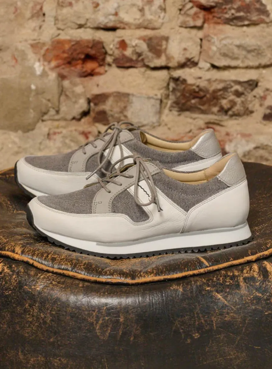 e-Walk - grijs/jeans leer